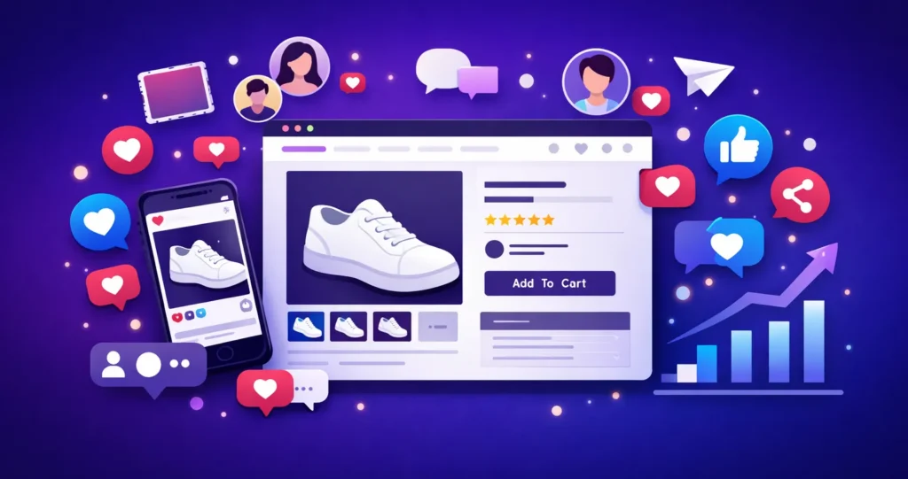 Ecommerce marketing using social media strategies