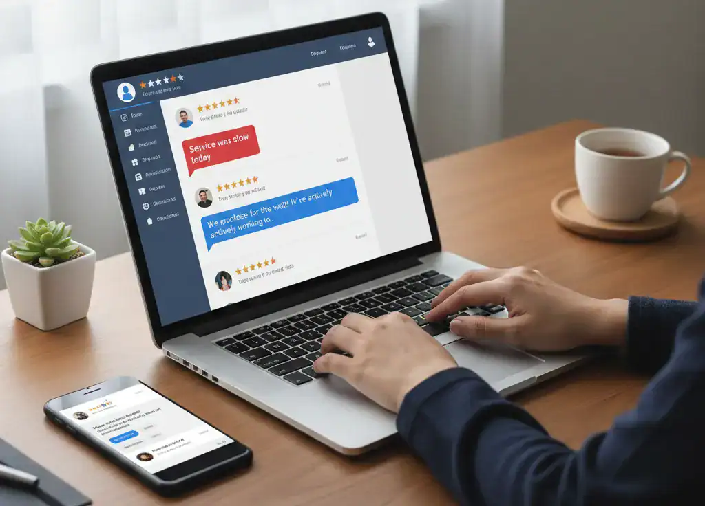 react quickly and politely in online reputation management