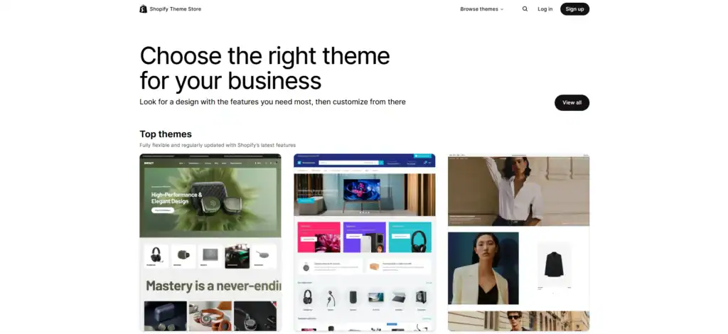 shopify store themes