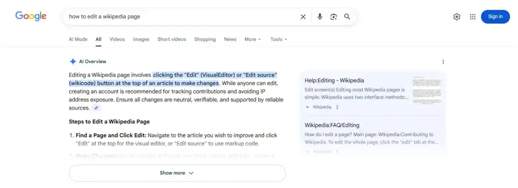what is ai overview