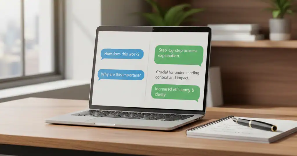 Aligning natural, conversational language to improve GEO