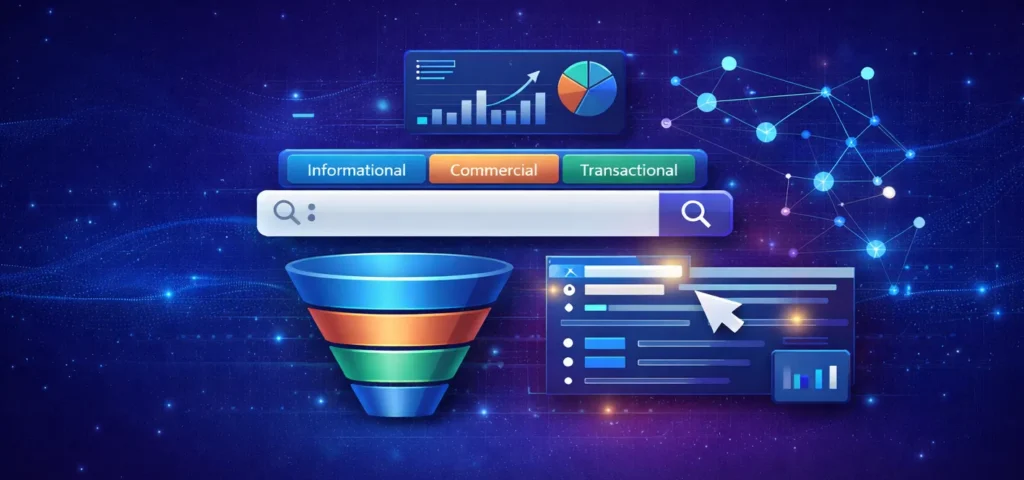 B2B keyword research using search intent analysis