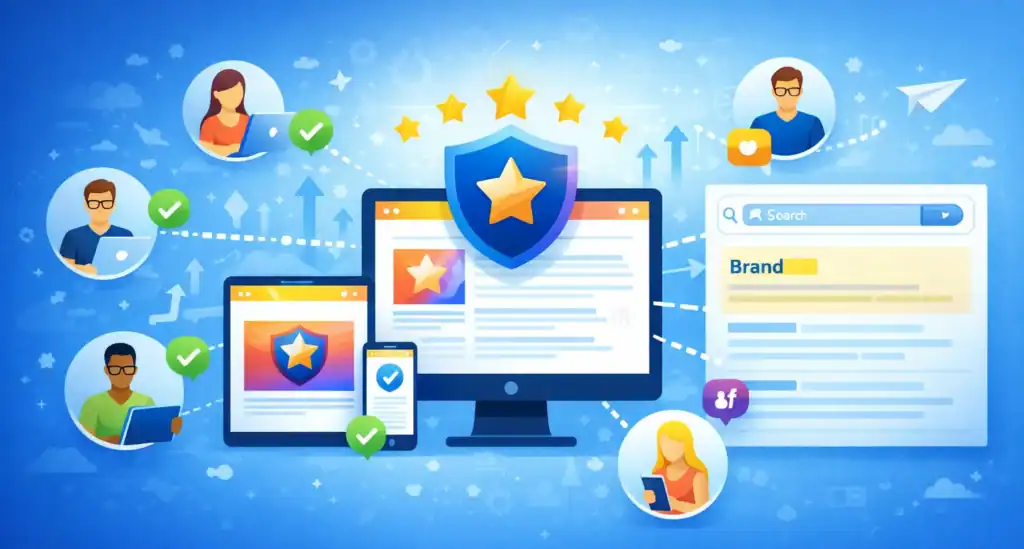 social media brand authority and SEO trust